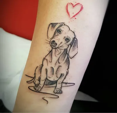 Alle meine Hunde auf Behance Tattoo | Dog tattoos, Dachshund tattoo,  Daschund tattoo