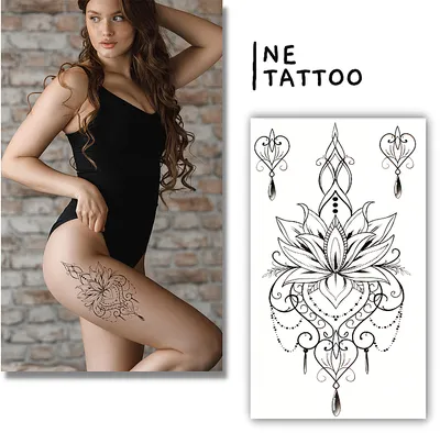 Ne Tattoo - Временные тату \"Магический лотос\": купить по лучшей цене в  Украине | Makeup.ua