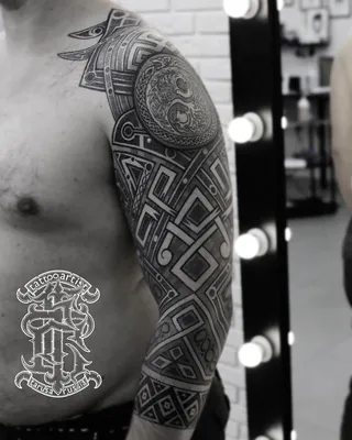 Славянский тату рукав | Tattoos, Polynesian tattoo, Polynesian