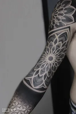 Рукав тату в стиле дотворк | Блог про татуировки pavuk.ink | Точечные  татуировки, Татуировки с геометрическим дизайном, Шаблон тату