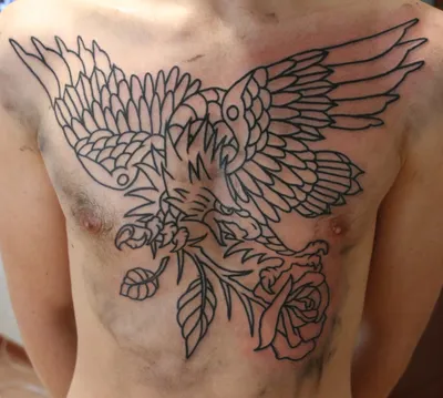 Татуировка мужская олд скул тату-рукав мандала, руки, чумной доктор, сердце  - мастер Анастасия Родина 4342 | Art of Pain