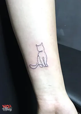 Черная кошка, цветок, временные татуировки для женщин, мужчин, на руку,  мультяшный котенок, водонепроницаемые тату-наклейки, искусство, стойкая  Милая имитация татуировки | AliExpress