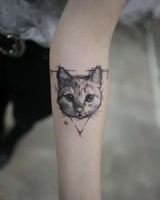 cat tattoo. Кот тату на руку, графика, тату в стиле скетч | Рисунки  татуировок, Эскиз тату, Рисунки