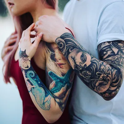 Парные татуировки для влюбленных