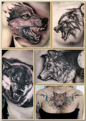 Татуировка волк на руке: эскизы, идеи и значимость - tattopic.ru