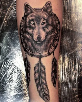 Татуировка волк, в акварельном стиле | Пикабу
