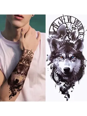 Татуировка волка на руке - символ силы и духовности - tatpix.ru