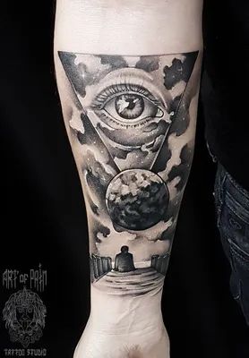 Тату всевидящее око tattoo eye of providence | Triangle tattoo, Tattoos