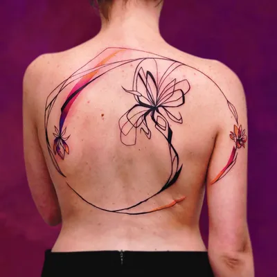 Водостойкие временные тату наклейки женские большие размеры на спине  Русалочка тату наклейки флэш-тату поддельные татуировки для девушек |  AliExpress