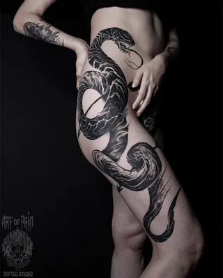 Татуировки змеи: значение, + 27 фото