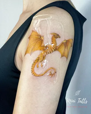 Golden dragon tattoo @an3ron | Золотистые тату, Тату, Эскиз тату