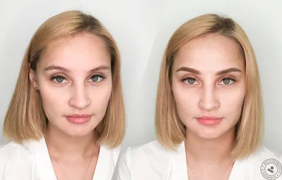 Перманентный макияж до и после - 81 фото