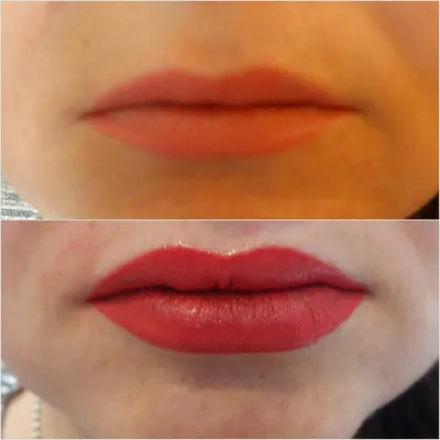 Татуаж губ с растушевкой, перманентный макияж губ в Казани — Цены на  перманент с растушевкой контура