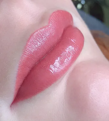 Перманентный макияж губ. Растушевка | Фото татуаж губ