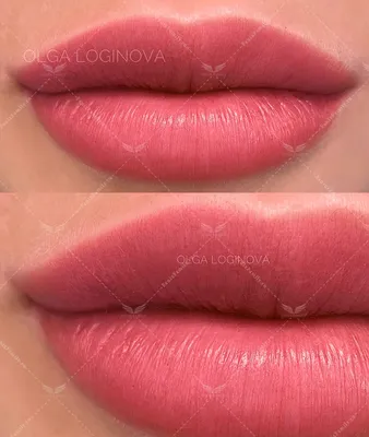 Перманентный макияж губ на тонких губах - 75 photo