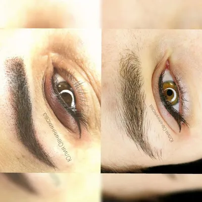 Перманентный макияж век в Курске - татуаж глаз - стрелка и эффект теней