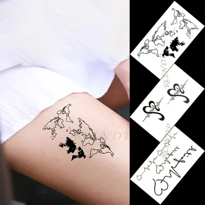 Купить 9/6/4/2/1 листов полуперманентные реалистичные устойчивые к поту  татуировки с травяным соком для женщин, долговечные татуировки на спине |  Joom