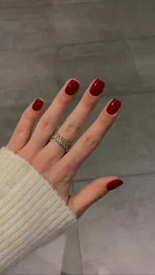 Маникюр | Red nails, Classic nails, Casual nails