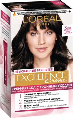 Краска для волос EXCELLENCE 300 темно-каштановый – купить онлайн, каталог  товаров с ценами интернет-магазина Лента | Москва, Санкт-Петербург, Россия