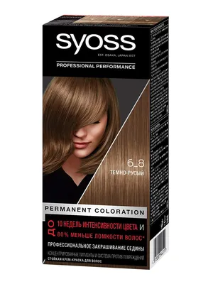 Купить стойкая крем-краска для волос Syoss Color, 6-8 Темно-русый, 115 мл,  цены на Мегамаркет | Артикул: 100002568998