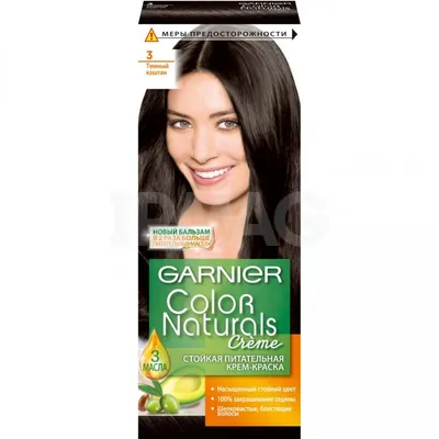 Крем-краска для волос Garnier Color Naturals (110 мл) - 3.0 Темный каштан -  IRMAG.RU