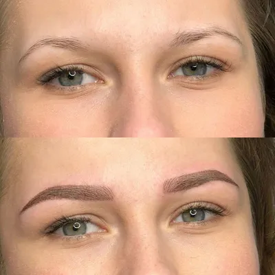 Растушевка теневая-пудровая - microblading.uz