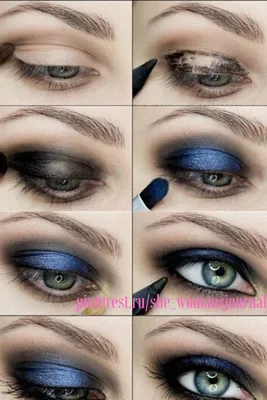 Новогодний макияж для голубых и серых глаз - модные идеи, мастер-классы,  инструкции