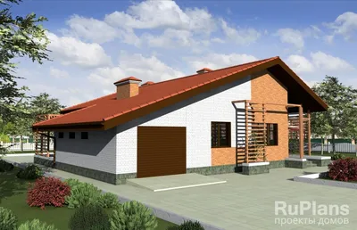 X29 – проект двухэтажного дома хай-тек с террасой над гаражом до 250 кв