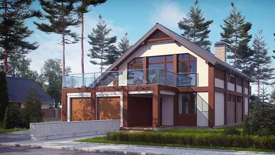 Проект дома с террасой над гаражом – современно, удобно | Дом4м | Компания  ДОМ4М Украина