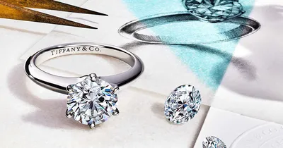 Классическое кольцо для предложения руки и сердца Tiffany на заказ в  ювелирной мастерской