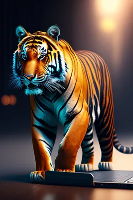 3d TIGER isolated 21107685 PNG