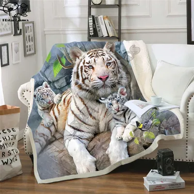 3D tiger in galaxy mural wallpaper - TenStickers