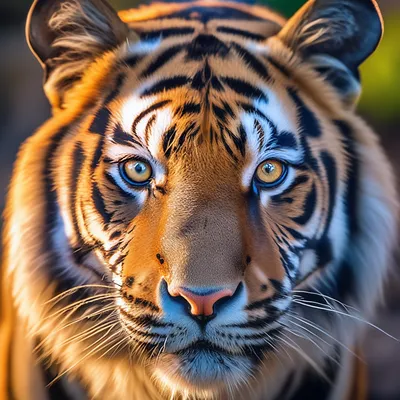 Фото Тигры морды Взгляд животное Рисованные 2213x1920