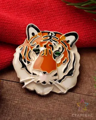 Тигр мультяшная морда - форма пластиковая