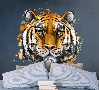 Морда тигра рисунок - 56 фото