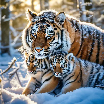 Нежный тигр - 61 фото