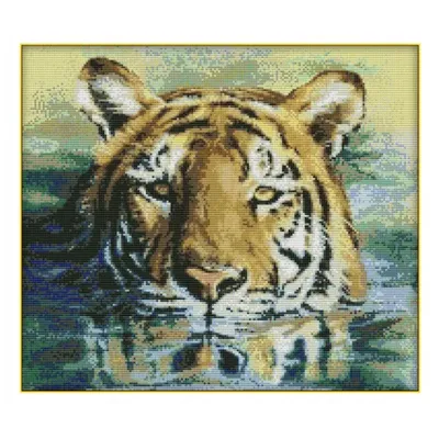 Тигр под водой» — создано в Шедевруме