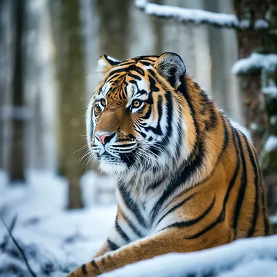 Обои Тигр сидит в воде 2560x1600 HD Изображение