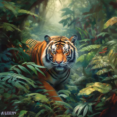 Тигр в джунглях - Art-Perm