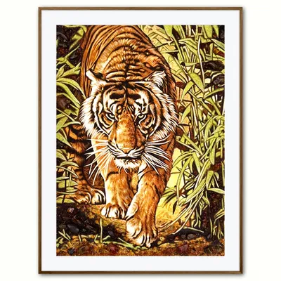 Купить картину маслом Тигр в джунглях №27 от 5690 руб. в галерее DasArt