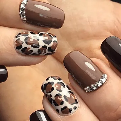 Леопардовый дизайн ногтей ❤️ Леопардовые ногти ❤️ леопардовый маникюр ❤️  экспресс дизайн/ тренд 2019 - YouTube
