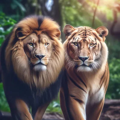 Почему лев проигрывает в драке с тигром | Заметки о животных | Дзен
