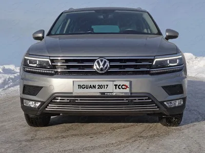 Защита передняя нижняя 42,4 мм для автомобиля Volkswagen Tiguan 2011-2016,  TCC Тюнинг VWTIG11-01 .Купить по низкой цене в Санкт-Петербурге.