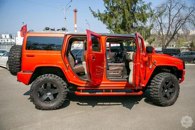 Тюнинг Hummer H2 Молдинги на двери нержавейка 4 части, 15см ширина - AGS  Tuning