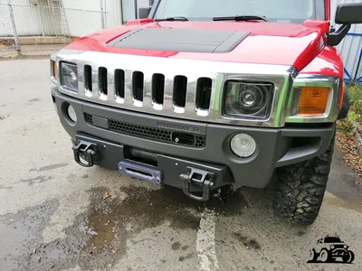 Hummer H3 — установка биксеноновых линз Hella 3R, покраска фар в черный  мат, бронирование стекол, замена ламп ПТФ на светодиодные | Студия  автосвета Галогену NET