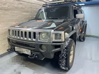 Hummer H3 (05-10) фары противотуманные диодные черные LED с адаптерами  купить в Москве - Автофишка