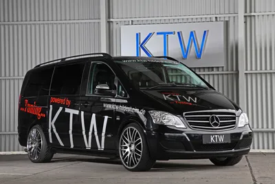 Mercedes-Benz Viano Minivan Powered Up, Courtesy of KTW Tuning | Carscoops