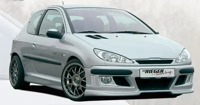 Peugeot 206 GTI 180 satin matt finish - all sides Car Mockup Template.