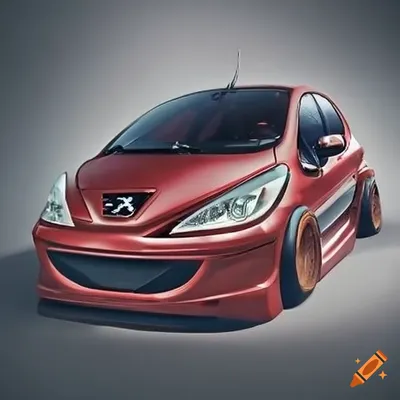 Customized peugeot 207 car on Craiyon