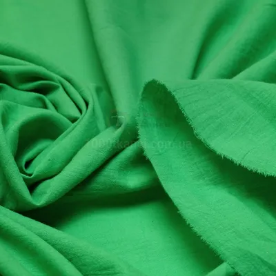 Ткань Батист-жатка (зеленый) купить недорого в интернет-магазине тканей